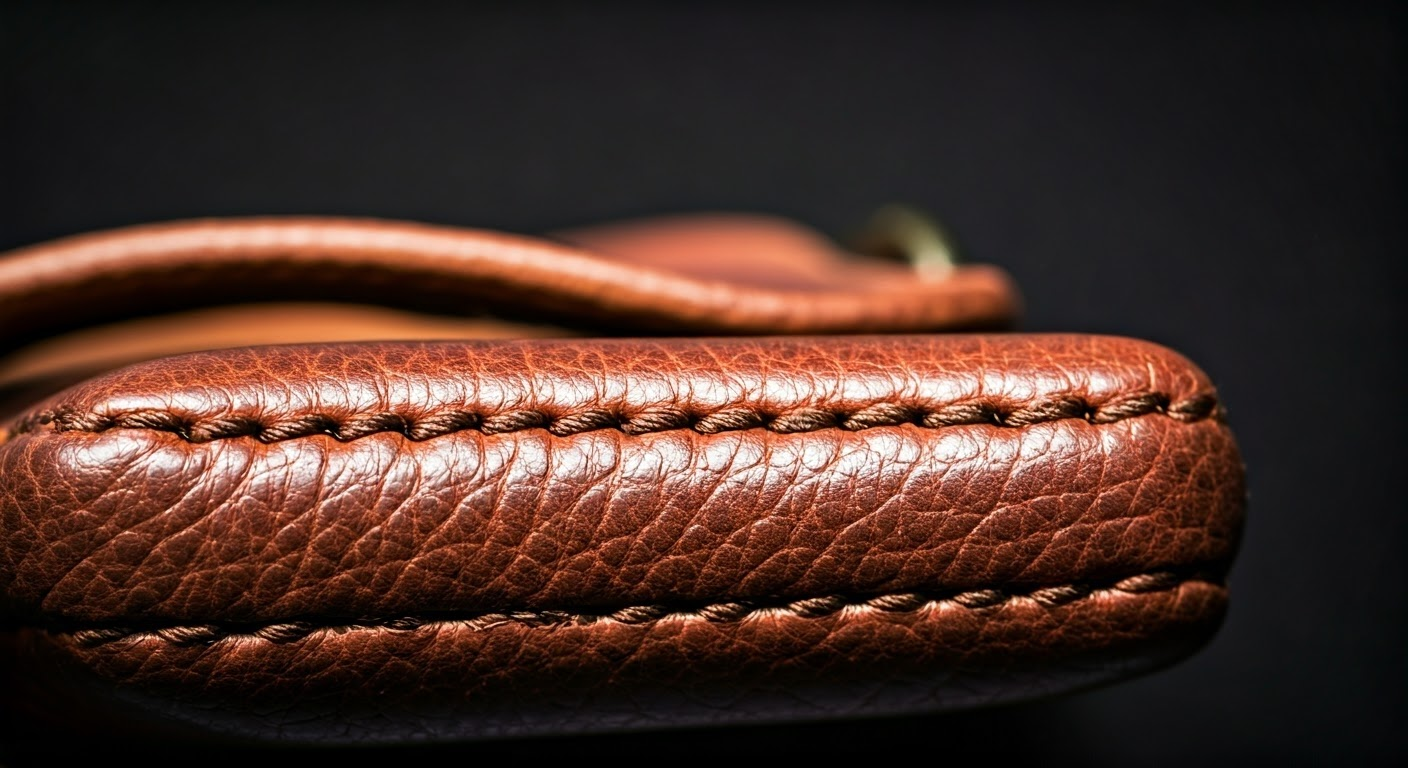 Close-up of leather texture